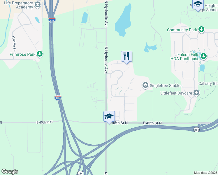 map of restaurants, bars, coffee shops, grocery stores, and more near 4827 North Wyndham Road in Park City