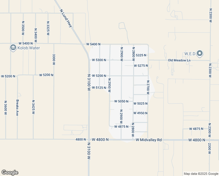 map of restaurants, bars, coffee shops, grocery stores, and more near North 2950 West in Iron County