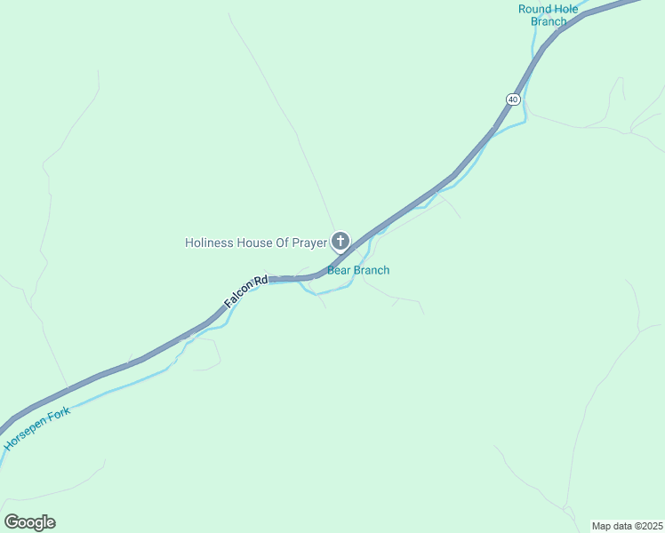 map of restaurants, bars, coffee shops, grocery stores, and more near Falcon Road in Salyersville