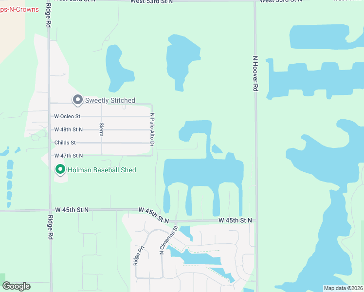 map of restaurants, bars, coffee shops, grocery stores, and more near 4825 Palo Alto Street in Wichita