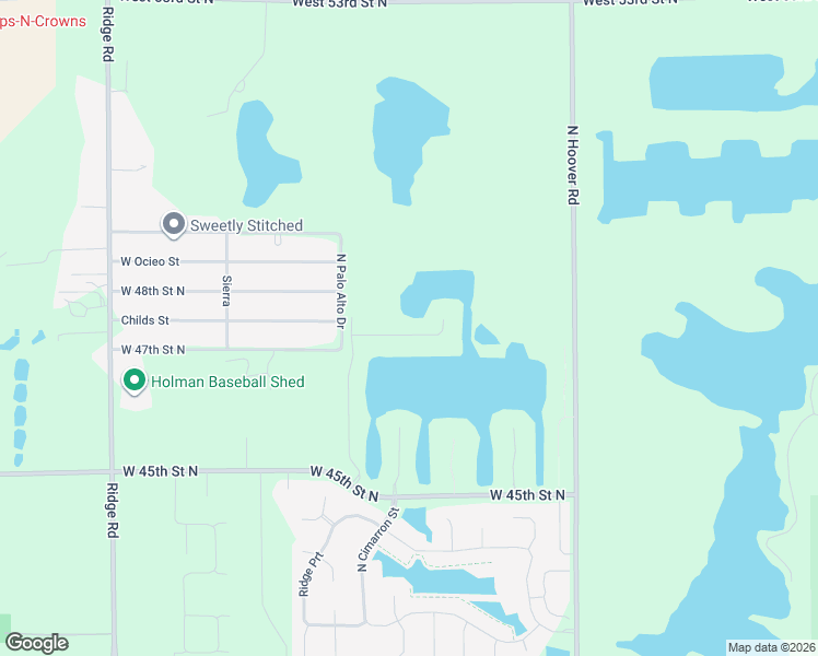 map of restaurants, bars, coffee shops, grocery stores, and more near 4825 Palo Alto Street in Wichita