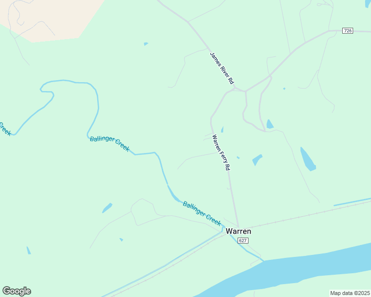map of restaurants, bars, coffee shops, grocery stores, and more near 9630 Warren Ferry Road in Scottsville