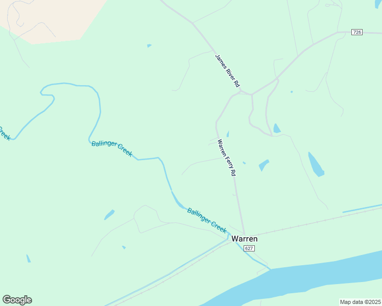 map of restaurants, bars, coffee shops, grocery stores, and more near 9630 Warren Ferry Road in Scottsville