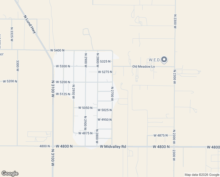 map of restaurants, bars, coffee shops, grocery stores, and more near 2722 West 5150 North in Cedar City