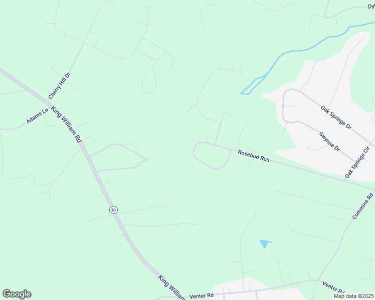 map of restaurants, bars, coffee shops, grocery stores, and more near 904 Rosebud Run in Aylett