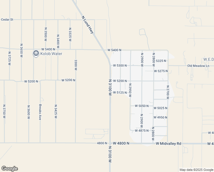 map of restaurants, bars, coffee shops, grocery stores, and more near 5155 North Lund Highway in Cedar City