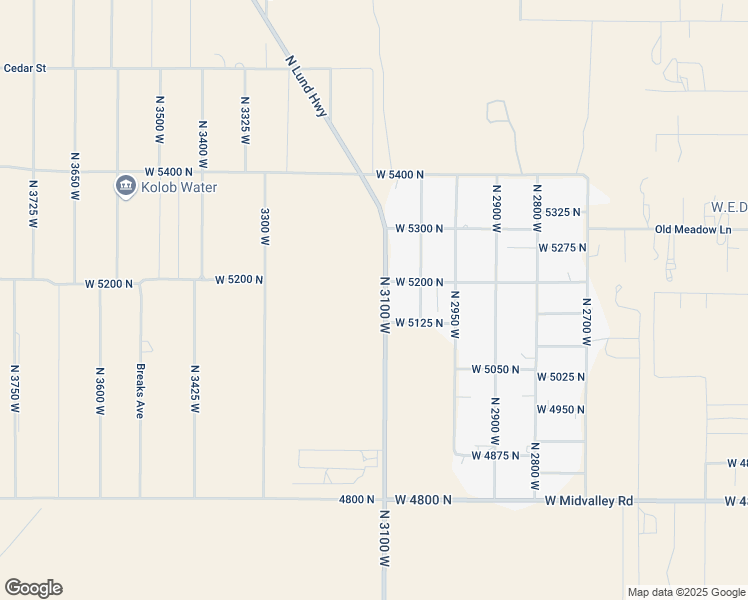 map of restaurants, bars, coffee shops, grocery stores, and more near 5155 North Lund Highway in Cedar City