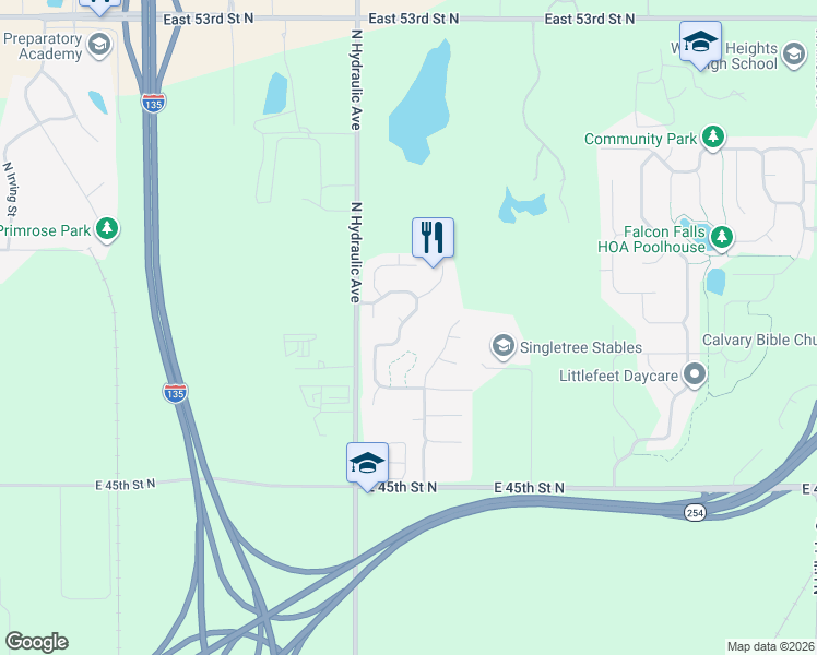 map of restaurants, bars, coffee shops, grocery stores, and more near 4852 North Wyndham Road in Park City