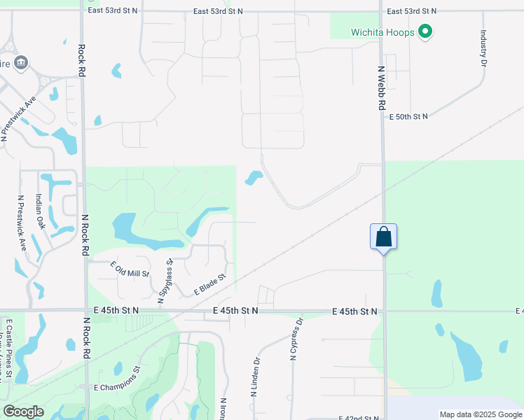 map of restaurants, bars, coffee shops, grocery stores, and more near 4969 Tierra Lakes Parkway in Bel Aire
