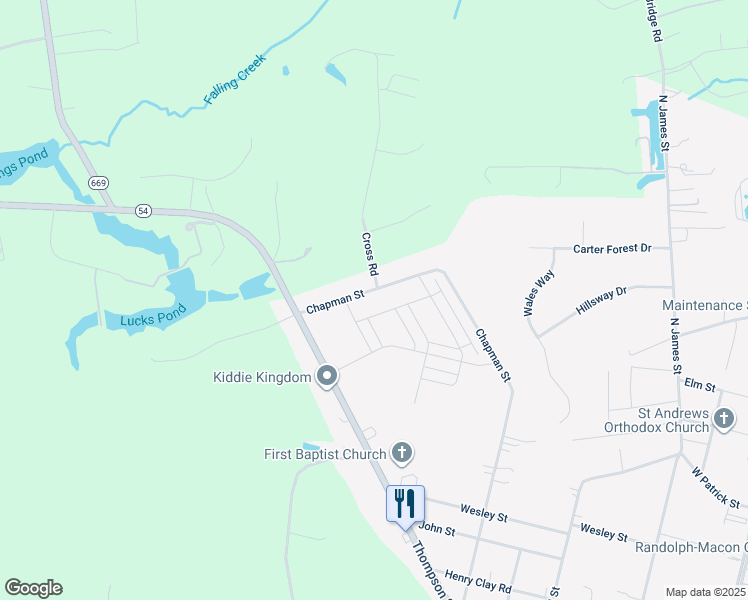 map of restaurants, bars, coffee shops, grocery stores, and more near 818 Chapman Street in Ashland