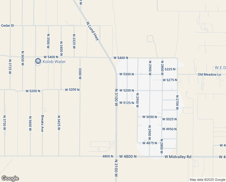 map of restaurants, bars, coffee shops, grocery stores, and more near 5179 North Lund Highway in Cedar City