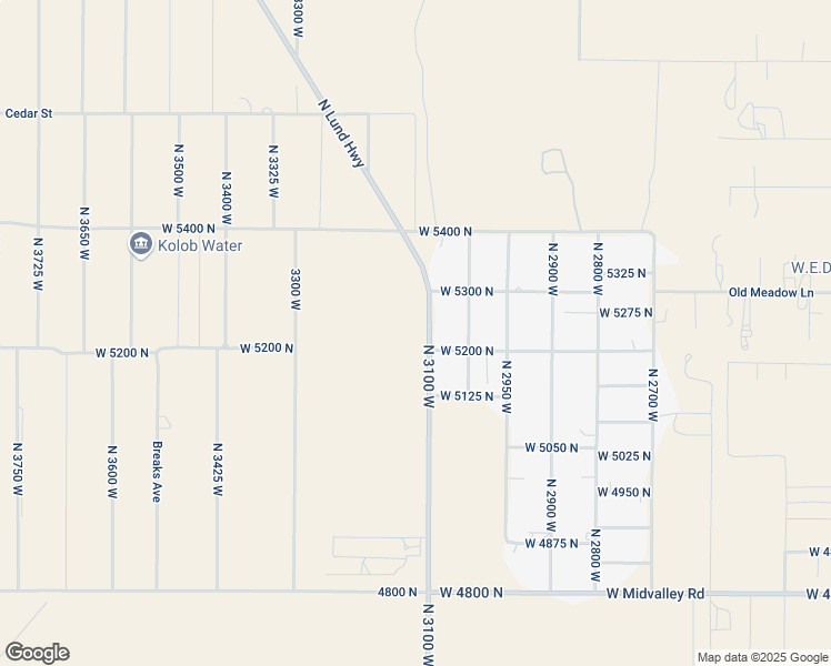 map of restaurants, bars, coffee shops, grocery stores, and more near 5231 North Lund Highway in Cedar City