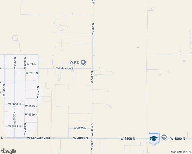 map of restaurants, bars, coffee shops, grocery stores, and more near 5240 North 2300 West in Cedar City