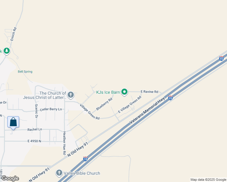 map of restaurants, bars, coffee shops, grocery stores, and more near 2101 East Ravine Road in Enoch