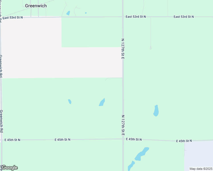 map of restaurants, bars, coffee shops, grocery stores, and more near 4959 North 127th Street East in Wichita