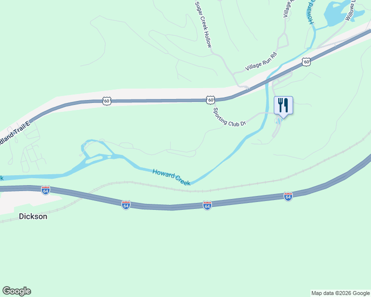 map of restaurants, bars, coffee shops, grocery stores, and more near 280 Sam Snead Drive in White Sulphur Springs