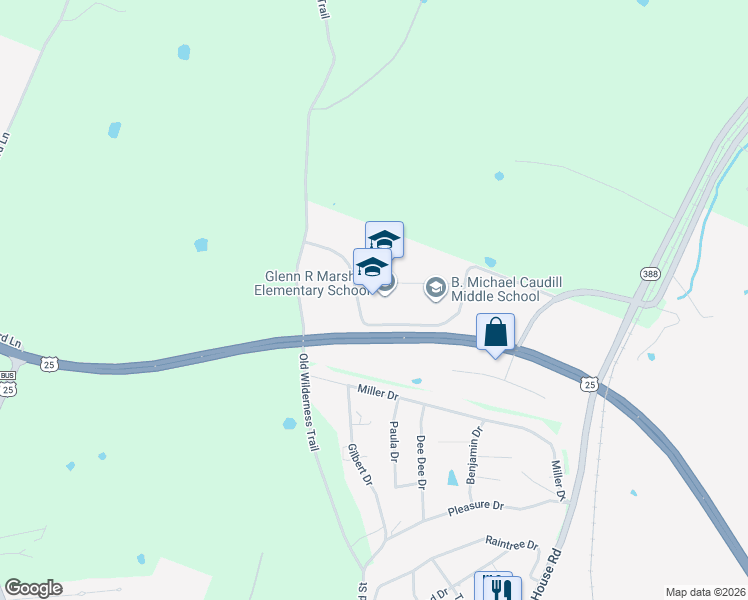 map of restaurants, bars, coffee shops, grocery stores, and more near 1442 Doctor Robert R Martin Bypass in Richmond
