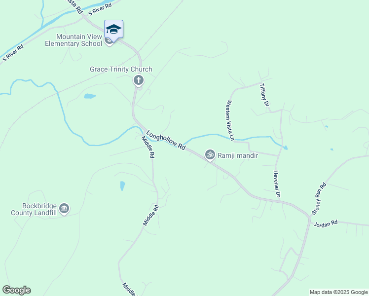 map of restaurants, bars, coffee shops, grocery stores, and more near Old Buena Vista Road in Rockbridge County