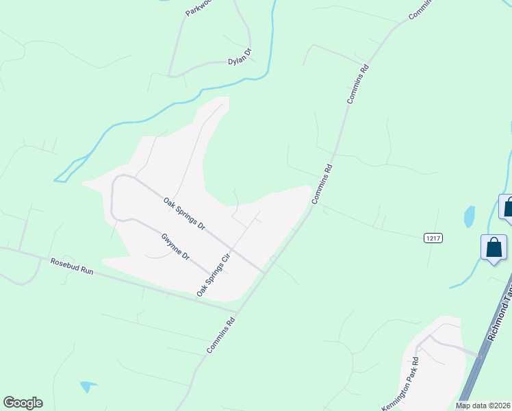 map of restaurants, bars, coffee shops, grocery stores, and more near 375 Oak Springs Circle in Aylett