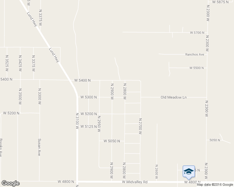 map of restaurants, bars, coffee shops, grocery stores, and more near 5316 North 2900 West in Cedar City