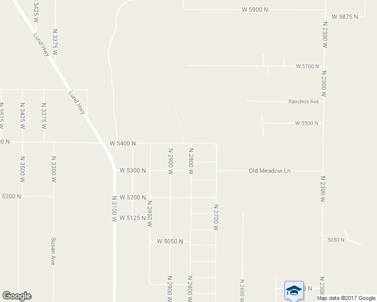 map of restaurants, bars, coffee shops, grocery stores, and more near 5371 North 2800 West in Cedar City