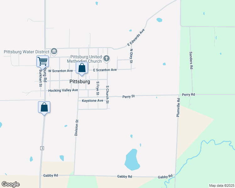 map of restaurants, bars, coffee shops, grocery stores, and more near 201-303 South Church Street in Pittsburg
