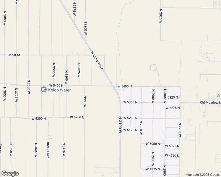 map of restaurants, bars, coffee shops, grocery stores, and more near 5377 North Lund Highway in Cedar City