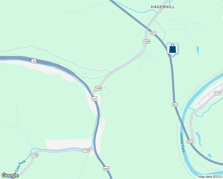 map of restaurants, bars, coffee shops, grocery stores, and more near 54 Hager Hill Loop in Hagerhill