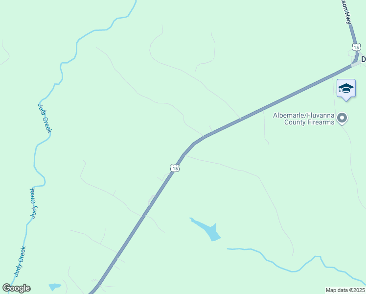 map of restaurants, bars, coffee shops, grocery stores, and more near 5891 James Madison Highway in Fork Union