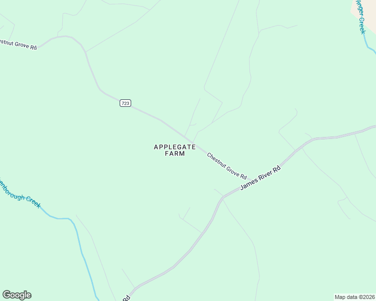 map of restaurants, bars, coffee shops, grocery stores, and more near 9272 Chestnut Grove Road in Esmont