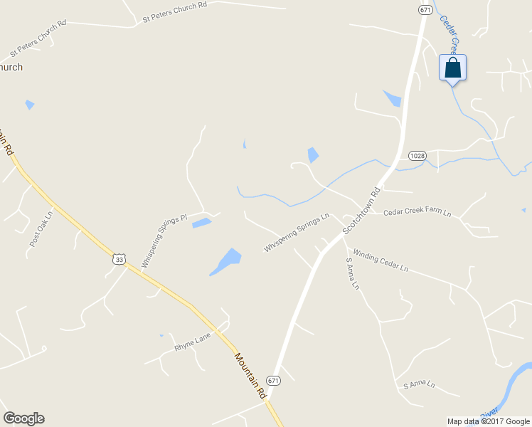 map of restaurants, bars, coffee shops, grocery stores, and more near 15150 Whispering Springs Lane in Montpelier