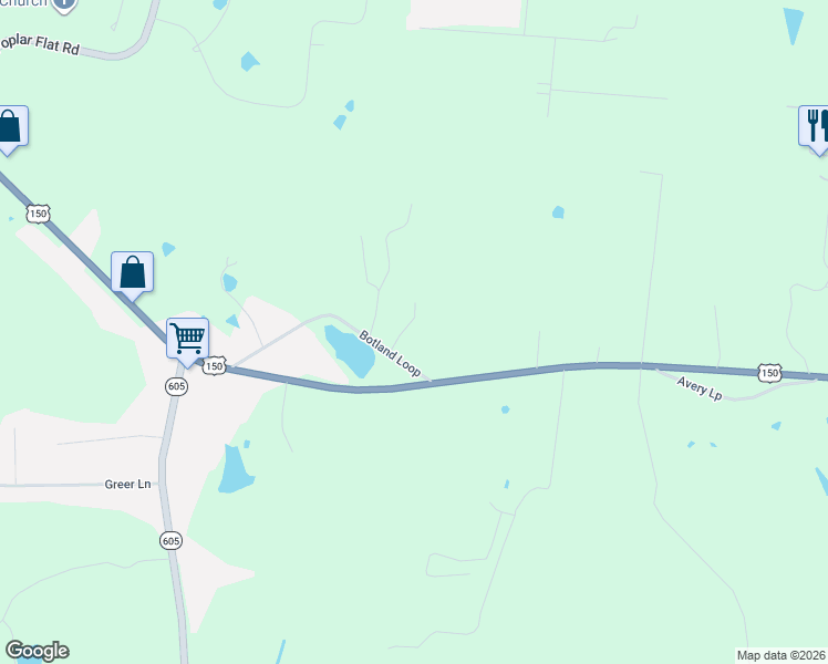 map of restaurants, bars, coffee shops, grocery stores, and more near 426-498 Botland Loop in Bardstown