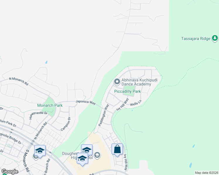 map of restaurants, bars, coffee shops, grocery stores, and more near 3293 Sleeping Meadow Way in San Ramon
