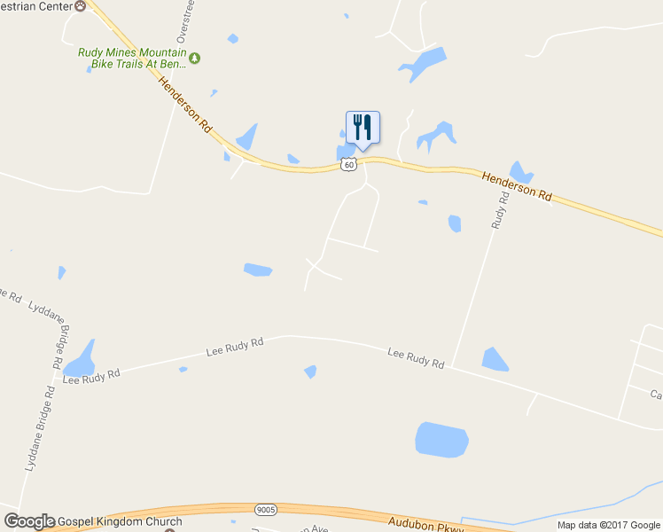 map of restaurants, bars, coffee shops, grocery stores, and more near 5467 Ridge Pointe Court in Owensboro