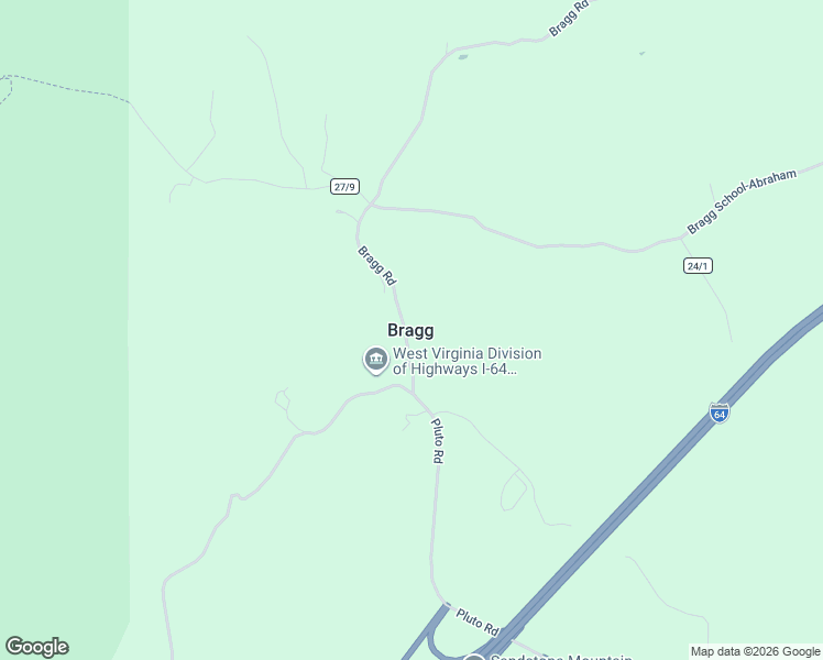map of restaurants, bars, coffee shops, grocery stores, and more near 575 Bragg Rd in Shady Spring