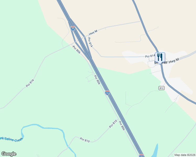 map of restaurants, bars, coffee shops, grocery stores, and more near 4009 Pcr 816 in Perryville