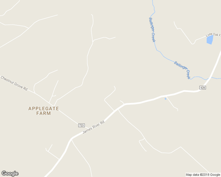 map of restaurants, bars, coffee shops, grocery stores, and more near 2270 James River Road in Esmont