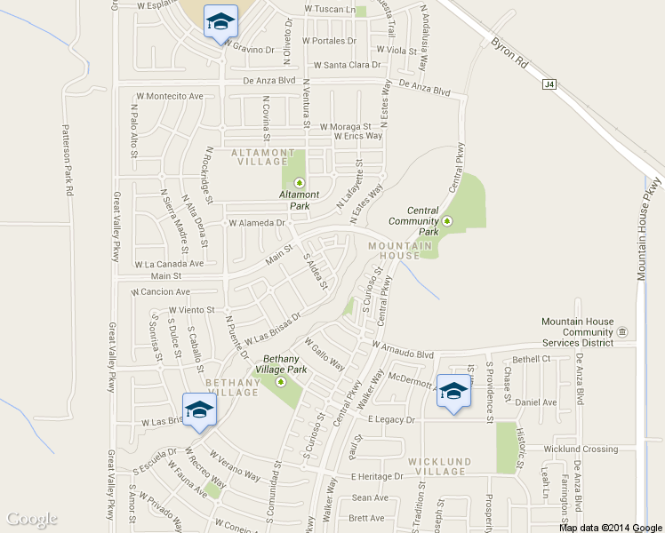 map of restaurants, bars, coffee shops, grocery stores, and more near 86 Cortadillo Street in Tracy