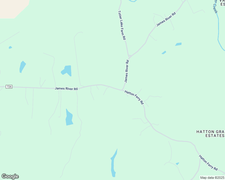 map of restaurants, bars, coffee shops, grocery stores, and more near 1075 James River Road in Scottsville