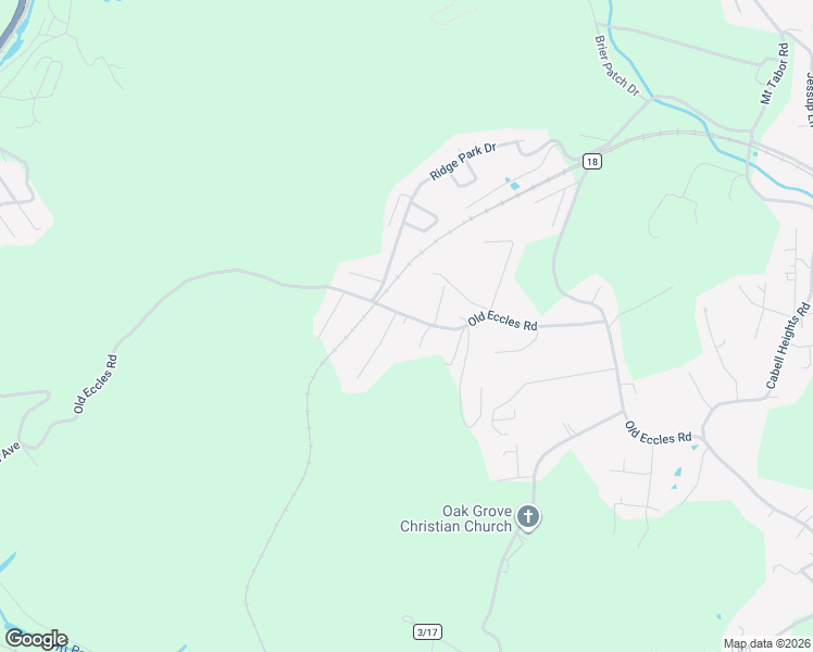 map of restaurants, bars, coffee shops, grocery stores, and more near 1381 Old Eccles Rd in Beckley