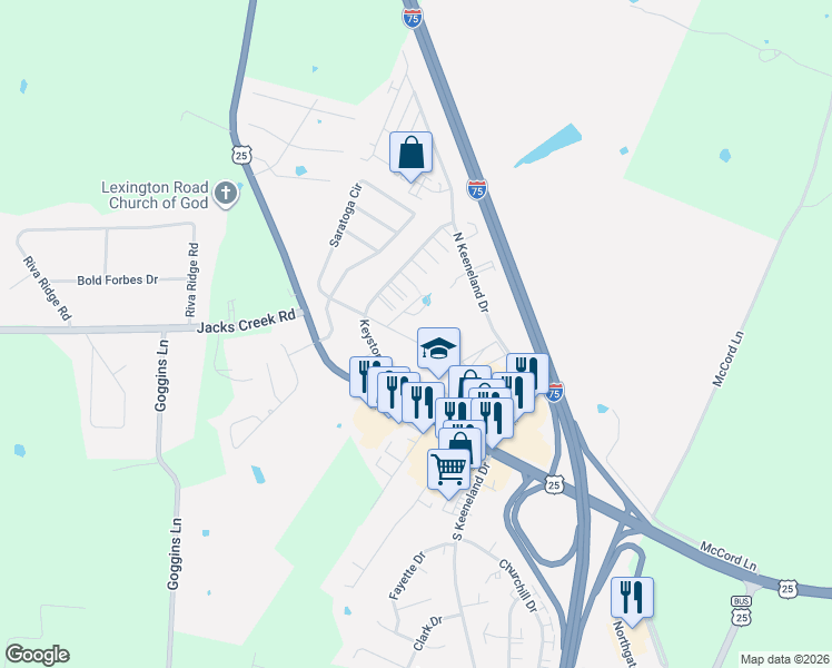 map of restaurants, bars, coffee shops, grocery stores, and more near 200 Aqueduct Drive in Richmond