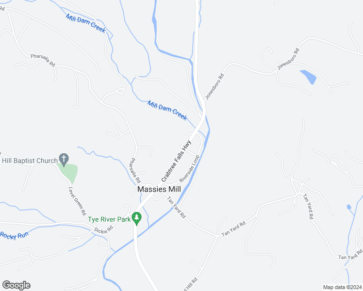 map of restaurants, bars, coffee shops, grocery stores, and more near 2221 Crabtree Falls Highway in Massies Mill