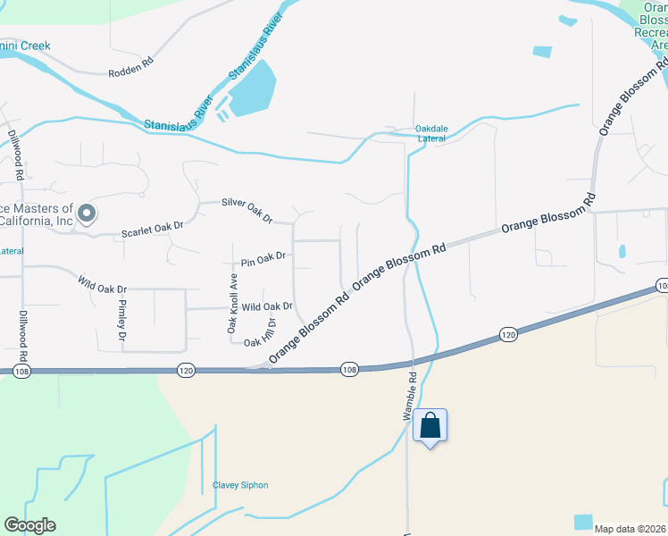 map of restaurants, bars, coffee shops, grocery stores, and more near 9913 Country Oak Court in Oakdale