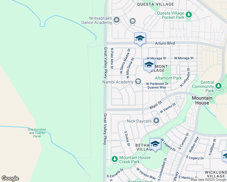 map of restaurants, bars, coffee shops, grocery stores, and more near 153 Hancock Park Drive in Tracy
