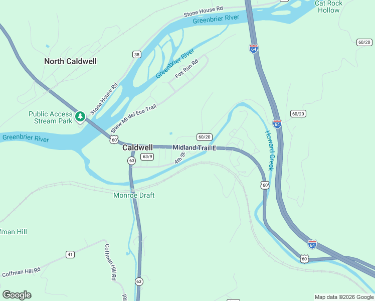 map of restaurants, bars, coffee shops, grocery stores, and more near 34144 Midland Trail East in Caldwell