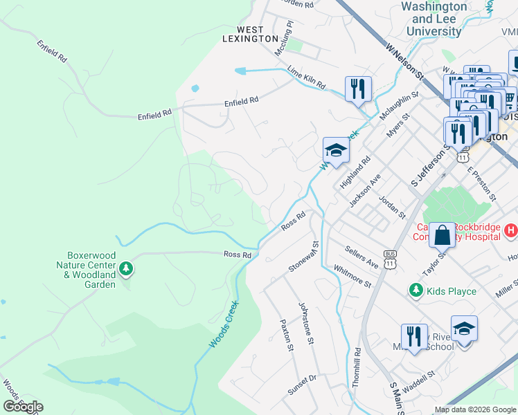 map of restaurants, bars, coffee shops, grocery stores, and more near 201 Rebel Ridge Rd in Lexington
