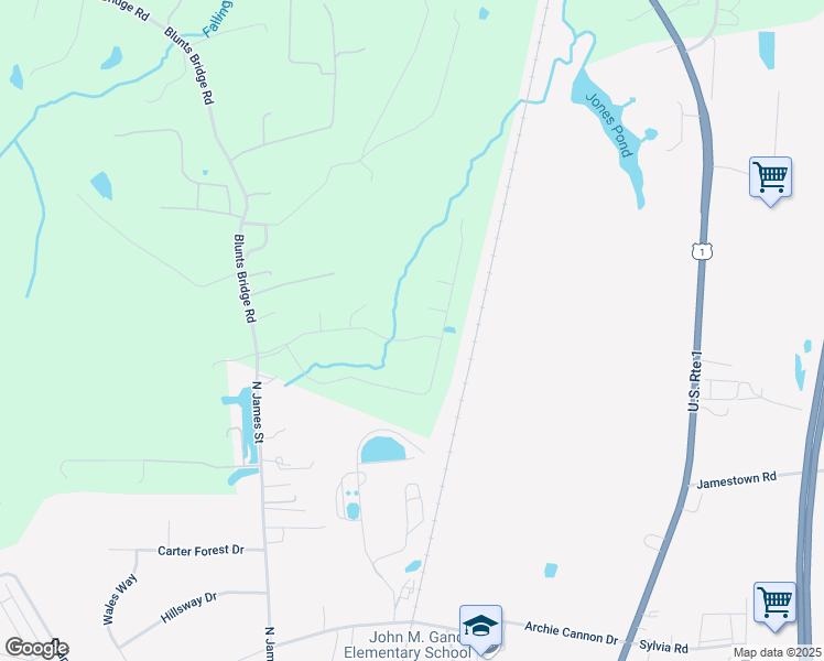 map of restaurants, bars, coffee shops, grocery stores, and more near 11224 Ashland Park Drive in Ashland