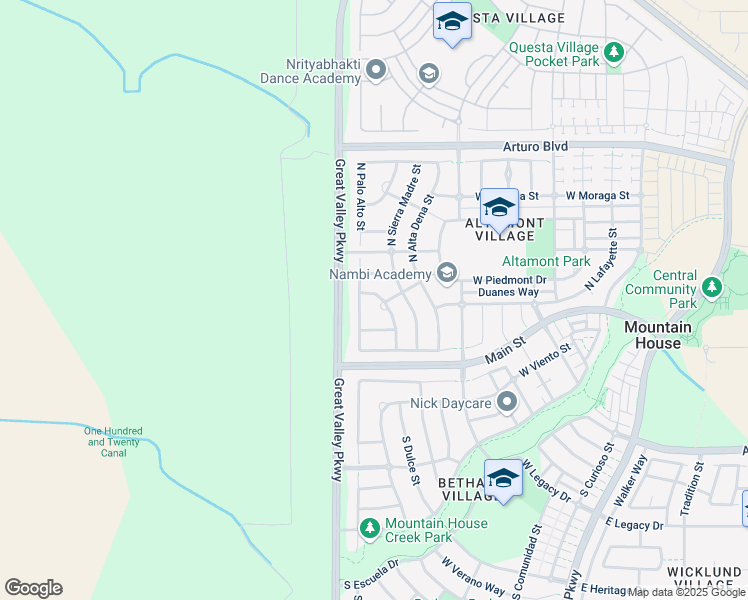 map of restaurants, bars, coffee shops, grocery stores, and more near 153 Hancock Park Drive in Tracy