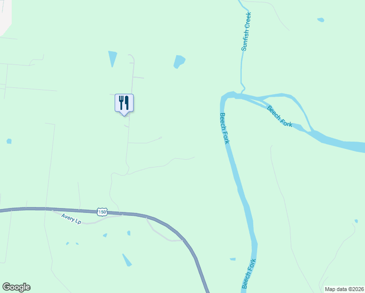map of restaurants, bars, coffee shops, grocery stores, and more near 109 Batsell Drive in Bardstown
