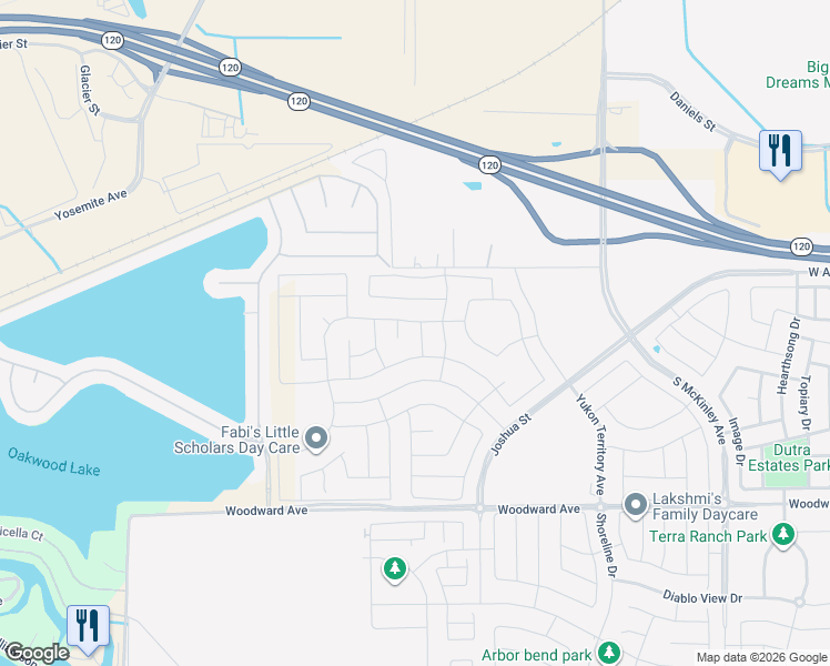 map of restaurants, bars, coffee shops, grocery stores, and more near in Manteca